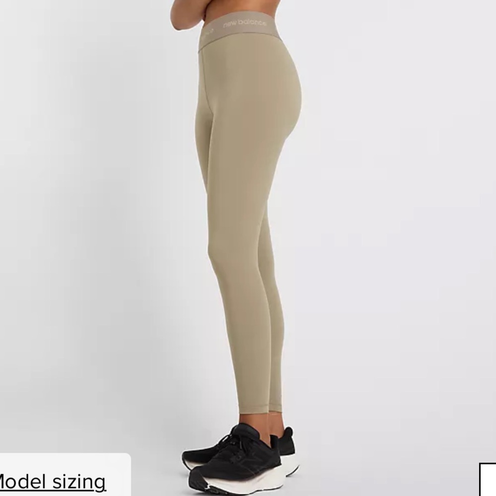New Balance Women's Beige Leggings NWT - Picture 2 of 7